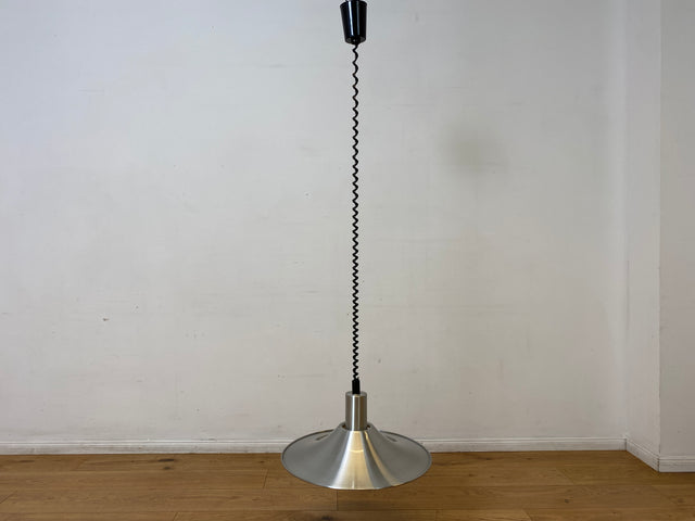 WMK I Stilvolle höhenverstellbare skandinavische Space Age Designer Pendelleuchte von Belid in Chrom