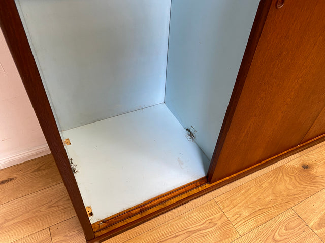 Hochwertiger skandinavische Mid-Century Kleiderschrank mit Schubladen I Vollholz in Teak I Schrank Schlafzimmerschrank Wäscheschrank Wardrobe Danish Design Vintage Teakholz I