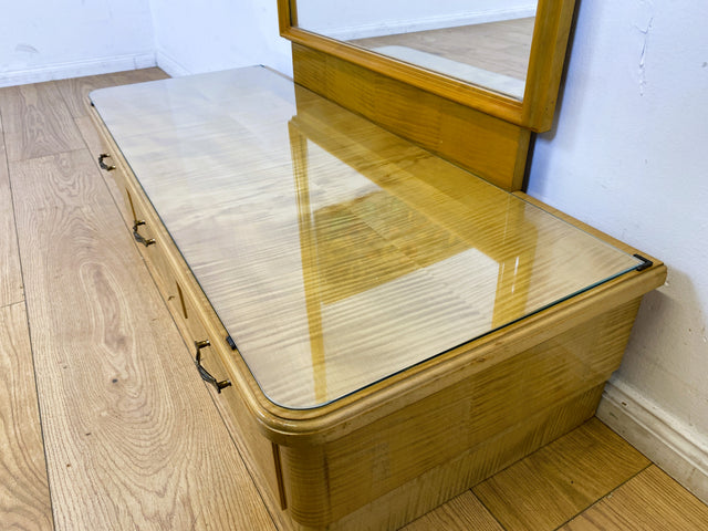 WMK I Hübsche Mid-Century Spiegelkommode mit Ganzkörperspiegel