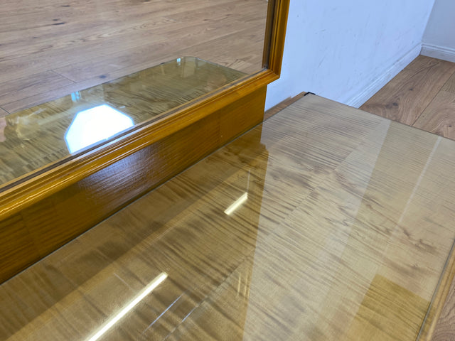 WMK I Hübsche Mid-Century Spiegelkommode mit Ganzkörperspiegel