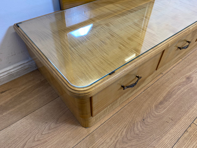 WMK I Hübsche Mid-Century Spiegelkommode mit Ganzkörperspiegel