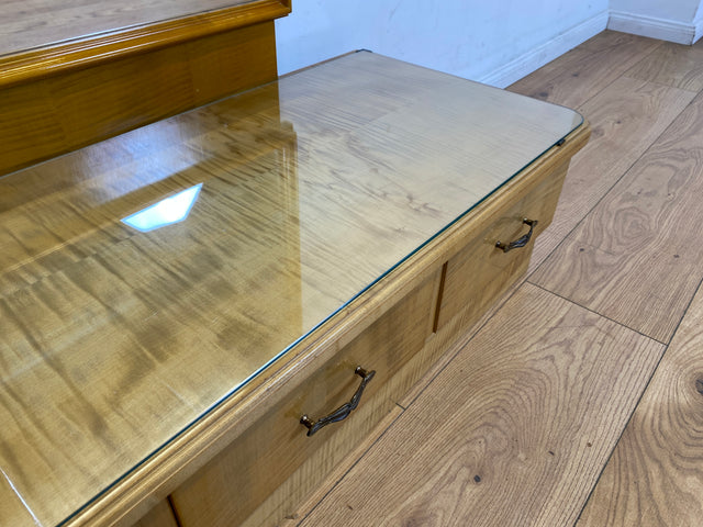 WMK I Hübsche Mid-Century Spiegelkommode mit Ganzkörperspiegel