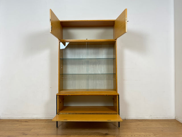 WMK I Stilvolles modulares Designer Regalsystem 430 I Joachim Nebelung für VEB Hellerau mit Vitrine