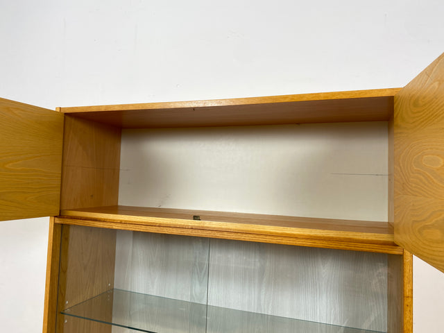 WMK I Stilvolles modulares Designer Regalsystem 430 I Joachim Nebelung für VEB Hellerau mit Vitrine