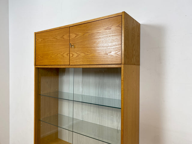 WMK I Stilvolles modulares Designer Regalsystem 430 I Joachim Nebelung für VEB Hellerau mit Vitrine