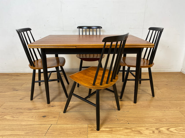 Stilvoller skandinavischer ausziehbarer Designer Tisch von Tapiovaara in Teakholz I Esszimmertisch Küchentisch Holztisch Essgruppe Danish Design Vintage Mid-Century Teak