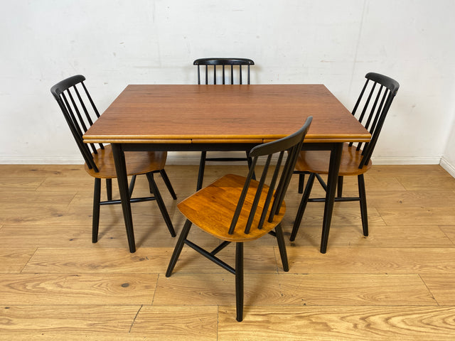 Stilvoller skandinavischer ausziehbarer Designer Tisch von Tapiovaara in Teakholz I Esszimmertisch Küchentisch Holztisch Essgruppe Danish Design Vintage Mid-Century Teak