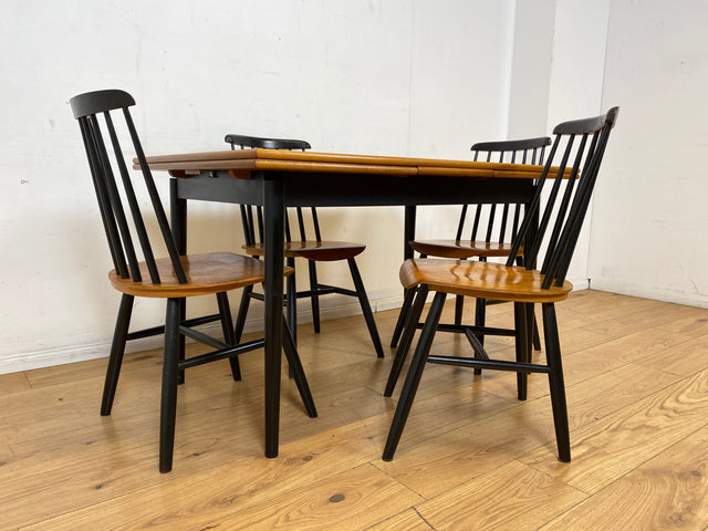 Stilvoller skandinavischer ausziehbarer Designer Tisch von Tapiovaara in Teakholz I Esszimmertisch Küchentisch Holztisch Essgruppe Danish Design Vintage Mid-Century Teak