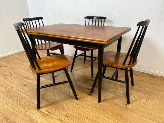 Stilvoller skandinavischer ausziehbarer Designer Tisch von Tapiovaara in Teakholz I Esszimmertisch Küchentisch Holztisch Essgruppe Danish Design Vintage Mid-Century Teak