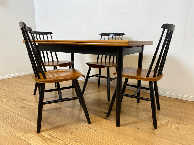 Stilvoller skandinavischer ausziehbarer Designer Tisch von Tapiovaara in Teakholz I Esszimmertisch Küchentisch Holztisch Essgruppe Danish Design Vintage Mid-Century Teak
