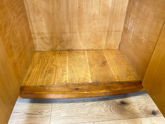 Wunderschöner und sehr gut erhaltener 30er Jahre Art Deco Kleiderschrank aus vollem Holz mit guter Aufteilung I Schrank Schlafzimmerschrank Wäscheschrank Vintage Antik Alt I