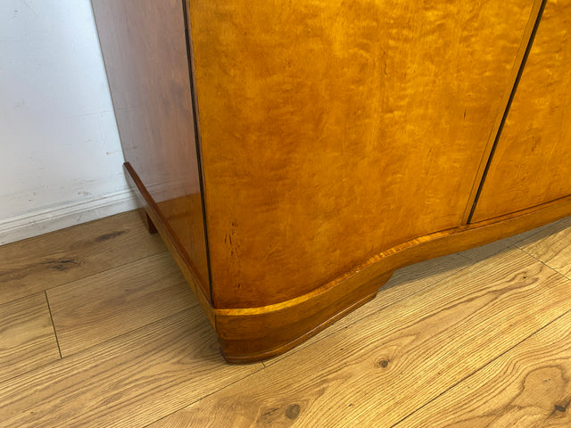 Wunderschöner und sehr gut erhaltener 30er Jahre Art Deco Kleiderschrank aus vollem Holz mit guter Aufteilung I Schrank Schlafzimmerschrank Wäscheschrank Vintage Antik Alt I
