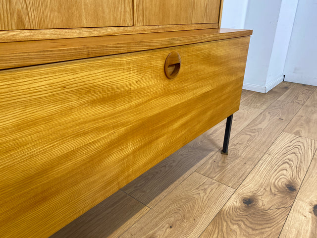Hochwertiges modulares Designer Regalsystem 430 in Sen Esche I Joachim Nebelung für VEB Hellerau I Highboard Schrank Bücherschrank Sideboard Mid-Century Vintage DDR 60er 70er I