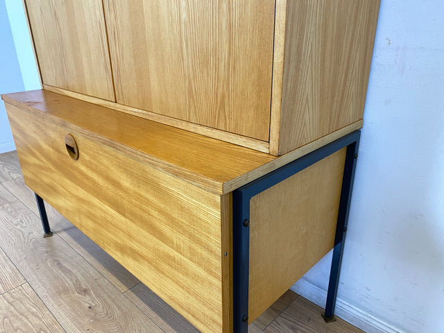 Hochwertiges modulares Designer Regalsystem 430 in Sen Esche I Joachim Nebelung für VEB Hellerau I Highboard Schrank Bücherschrank Sideboard Mid-Century Vintage DDR 60er 70er I