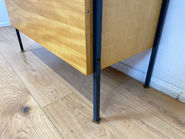 Hochwertiges modulares Designer Regalsystem 430 in Sen Esche I Joachim Nebelung für VEB Hellerau I Highboard Schrank Bücherschrank Sideboard Mid-Century Vintage DDR 60er 70er I