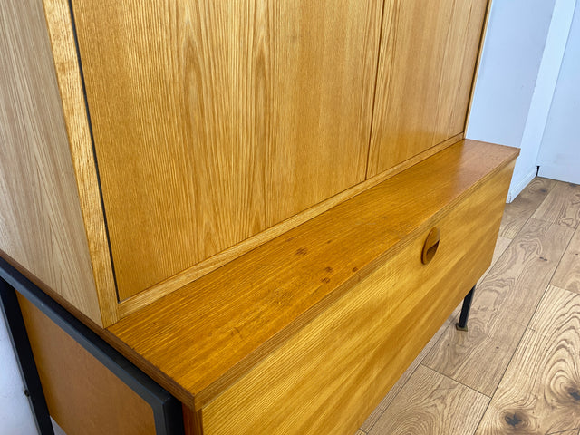 Hochwertiges modulares Designer Regalsystem 430 in Sen Esche I Joachim Nebelung für VEB Hellerau I Highboard Schrank Bücherschrank Sideboard Mid-Century Vintage DDR 60er 70er I
