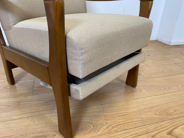 WMK I Hochwertiger verstellbarer Designer Relax Sessel von Joop mit Originalbezug und ausfahrbarer Fußablage