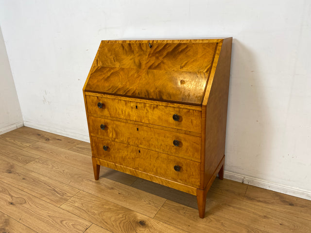 Hochwertiger und sehr gut erhaltener skandinavischer Mid-Century Sekretär I Vollholz I Schreibsekretär Schreibschrank Schreibkommode Kommode Schreibtisch Vintage 50er 60er I