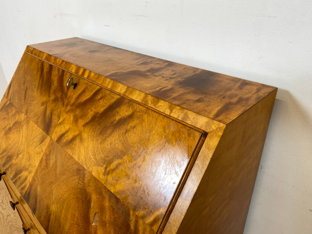 Hochwertiger und sehr gut erhaltener skandinavischer Mid-Century Sekretär I Vollholz I Schreibsekretär Schreibschrank Schreibkommode Kommode Schreibtisch Vintage 50er 60er I