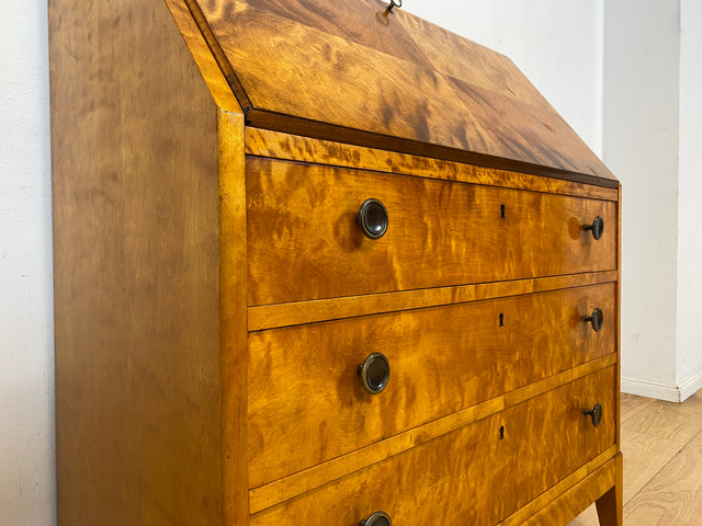 Hochwertiger und sehr gut erhaltener skandinavischer Mid-Century Sekretär I Vollholz I Schreibsekretär Schreibschrank Schreibkommode Kommode Schreibtisch Vintage 50er 60er I
