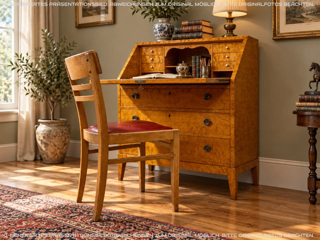 Hochwertiger und sehr gut erhaltener skandinavischer Mid-Century Sekretär I Vollholz I Schreibsekretär Schreibschrank Schreibkommode Kommode Schreibtisch Vintage 50er 60er I