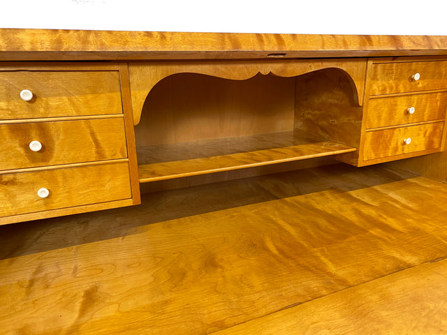 Hochwertiger und sehr gut erhaltener skandinavischer Mid-Century Sekretär I Vollholz I Schreibsekretär Schreibschrank Schreibkommode Kommode Schreibtisch Vintage 50er 60er I