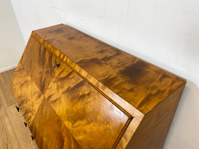 Hochwertiger und sehr gut erhaltener skandinavischer Mid-Century Sekretär I Vollholz I Schreibsekretär Schreibschrank Schreibkommode Kommode Schreibtisch Vintage 50er 60er I