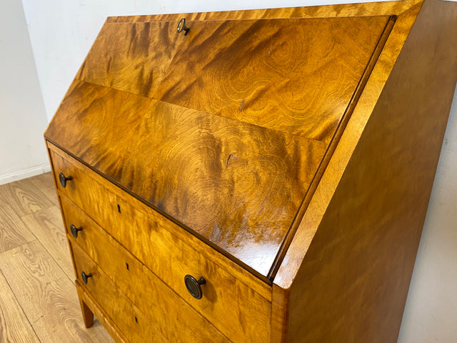 Hochwertiger und sehr gut erhaltener skandinavischer Mid-Century Sekretär I Vollholz I Schreibsekretär Schreibschrank Schreibkommode Kommode Schreibtisch Vintage 50er 60er I