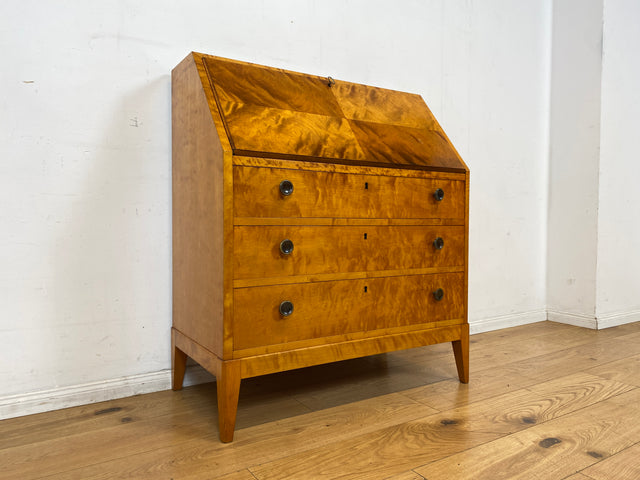 Hochwertiger und sehr gut erhaltener skandinavischer Mid-Century Sekretär I Vollholz I Schreibsekretär Schreibschrank Schreibkommode Kommode Schreibtisch Vintage 50er 60er I