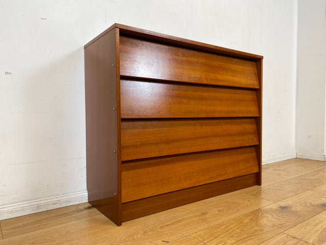Minimalismus pur! Sehr schöne Vintage Schuhkommode mit Klappen und Edelholz Furnier I Schuhschrank Flurkommode Flurschrank Kommode 70er 80er DDR Mid-Century Retro I