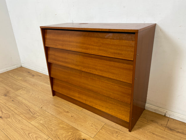 Minimalismus pur! Sehr schöne Vintage Schuhkommode mit Klappen und Edelholz Furnier I Schuhschrank Flurkommode Flurschrank Kommode 70er 80er DDR Mid-Century Retro I