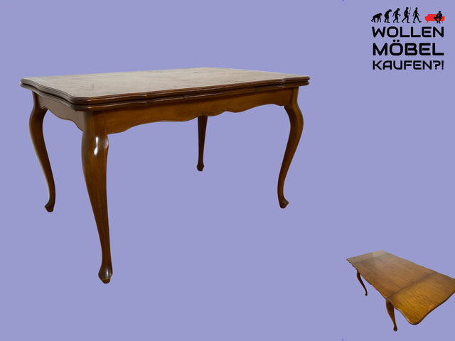 Eleganter und hochwertiger ausziehbarer 60er Jahre Chippendale Esstisch von Ottensarndt I Tisch Esszimmertisch Küchentisch Holztisch Ausziehtisch Dining Table Vintage Barock I
