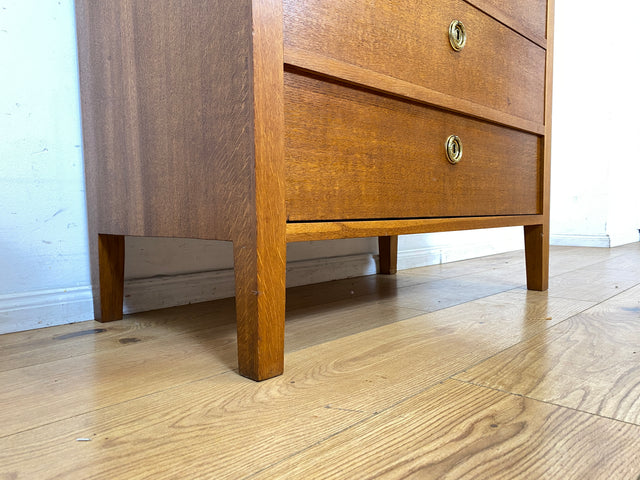 Besonders schöne skandinavische antike Massivholz Kommode mit Schubladen & Messinggriffen I Schrank Schubladenkommode Sideboard Wäschekommode Jugendstil Vintage I