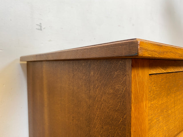 Besonders schöne skandinavische antike Massivholz Kommode mit Schubladen & Messinggriffen I Schrank Schubladenkommode Sideboard Wäschekommode Jugendstil Vintage I