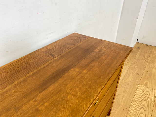 Besonders schöne skandinavische antike Massivholz Kommode mit Schubladen & Messinggriffen I Schrank Schubladenkommode Sideboard Wäschekommode Jugendstil Vintage I