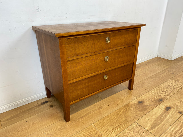 Besonders schöne skandinavische antike Massivholz Kommode mit Schubladen & Messinggriffen I Schrank Schubladenkommode Sideboard Wäschekommode Jugendstil Vintage I
