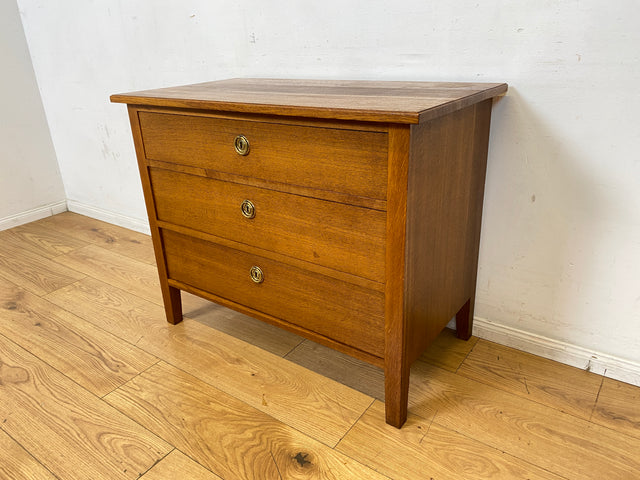 Besonders schöne skandinavische antike Massivholz Kommode mit Schubladen & Messinggriffen I Schrank Schubladenkommode Sideboard Wäschekommode Jugendstil Vintage I