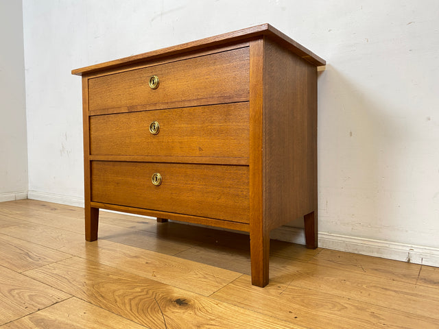 Besonders schöne skandinavische antike Massivholz Kommode mit Schubladen & Messinggriffen I Schrank Schubladenkommode Sideboard Wäschekommode Jugendstil Vintage I
