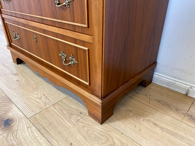 Hochwertiger skandinavischer Vintage Schreibschrank mit stabiler Schreibklappe & Schubladen I Vollholz I Schreibkommode Sekretär Schrank Highboard Kommode Schreibtisch I
