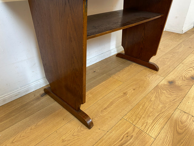 Formschöner  30er Jahre Art Deco Salontisch mit abnehmbarer Glasauflage und Ablage I Tisch Couchtisch niedriger Esstisch Küchentisch Wohnzimmertisch Vintage Antik I