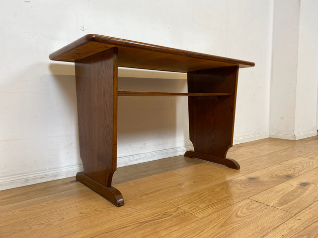 Formschöner  30er Jahre Art Deco Salontisch mit abnehmbarer Glasauflage und Ablage I Tisch Couchtisch niedriger Esstisch Küchentisch Wohnzimmertisch Vintage Antik I