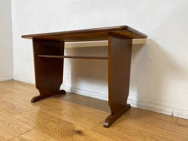 Formschöner  30er Jahre Art Deco Salontisch mit abnehmbarer Glasauflage und Ablage I Tisch Couchtisch niedriger Esstisch Küchentisch Wohnzimmertisch Vintage Antik I