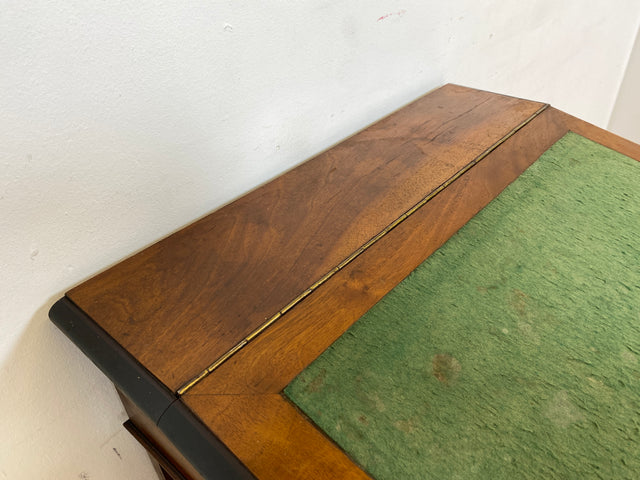WMK I Vornehmer antiker Schreibpult mit handverzierten Volutenstützen und aufklapp. Fach I Konsolentisch Schreibtisch Kommode Konsole Sekretär Gründerzeit Biedermeier Vintage Berlin Bremen Heidelberg