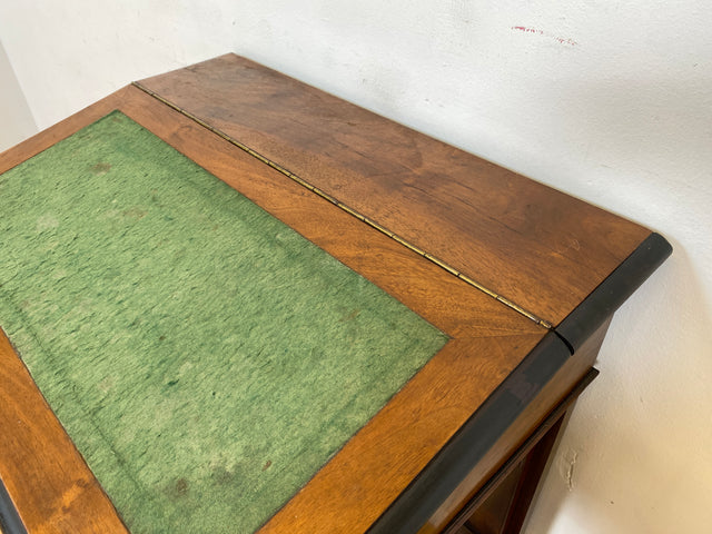 WMK I Vornehmer antiker Schreibpult mit handverzierten Volutenstützen und aufklapp. Fach I Konsolentisch Schreibtisch Kommode Konsole Sekretär Gründerzeit Biedermeier Vintage Berlin Bremen Heidelberg