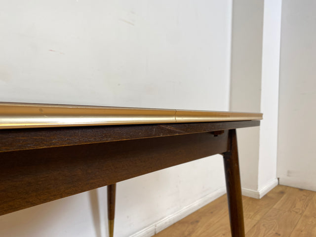 WMK I Kultiger auszieh- und höhenverstellbarer Mid-Century Multifunktionstisch mit pflegeleichter Resopal Tischplatte I Tisch Esstisch Küchentisch Ausziehtisch Dining Table Vintage Berlin Leipzig NRW