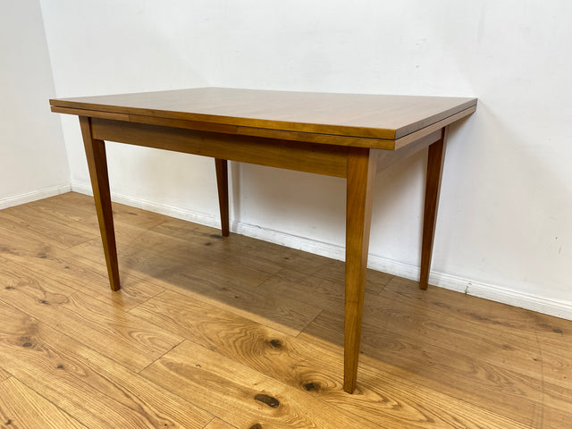 WMK I Minimalistischer ausziehbarer 60er Jahre Esstisch I Tisch Holztisch Esszimmertisch Küchentisch Ausziehtisch Dining Table Stühle Küchenstühle Mid-Century Vintage Berlin Augsburg Frankfurt 50er