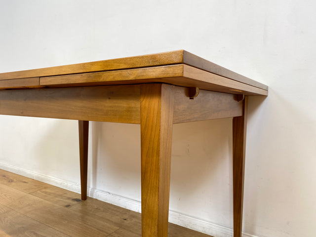 WMK I Minimalistischer ausziehbarer 60er Jahre Esstisch I Tisch Holztisch Esszimmertisch Küchentisch Ausziehtisch Dining Table Stühle Küchenstühle Mid-Century Vintage Berlin Augsburg Frankfurt 50er