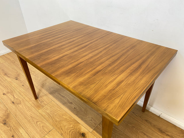 WMK I Minimalistischer ausziehbarer 60er Jahre Esstisch I Tisch Holztisch Esszimmertisch Küchentisch Ausziehtisch Dining Table Stühle Küchenstühle Mid-Century Vintage Berlin Augsburg Frankfurt 50er
