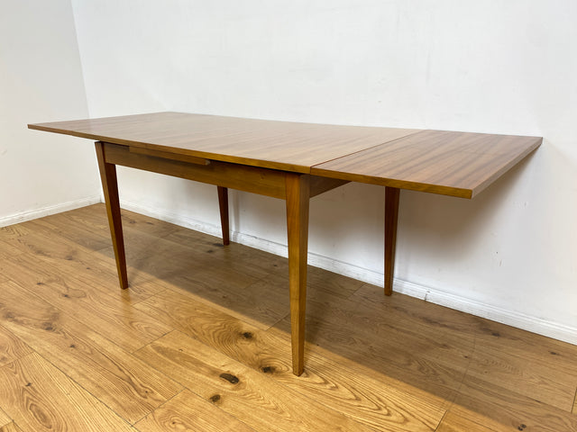 WMK I Minimalistischer ausziehbarer 60er Jahre Esstisch I Tisch Holztisch Esszimmertisch Küchentisch Ausziehtisch Dining Table Stühle Küchenstühle Mid-Century Vintage Berlin Augsburg Frankfurt 50er