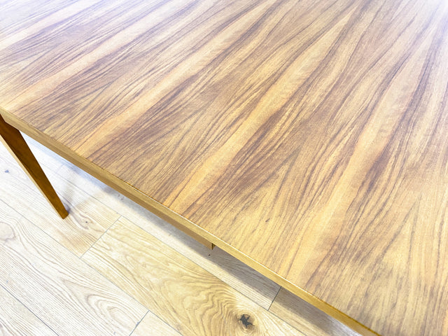 WMK I Minimalistischer ausziehbarer 60er Jahre Esstisch I Tisch Holztisch Esszimmertisch Küchentisch Ausziehtisch Dining Table Stühle Küchenstühle Mid-Century Vintage Berlin Augsburg Frankfurt 50er